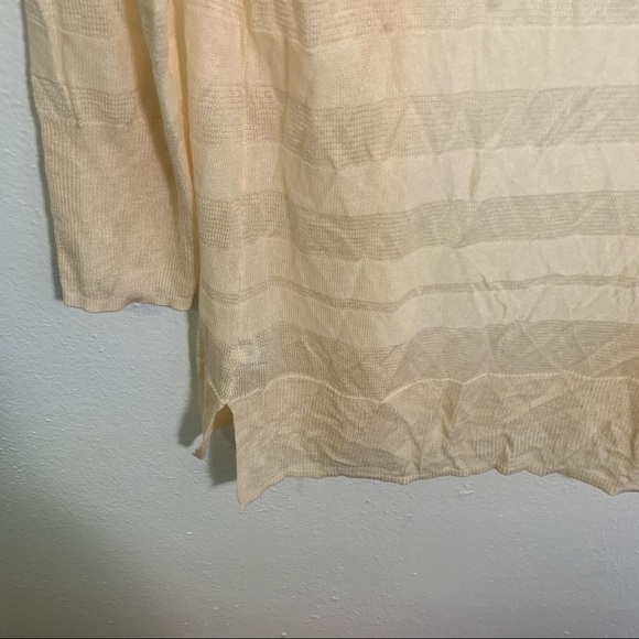 Merona Open Cardigan Sweater Cream Stripes - Picture 10 of 10